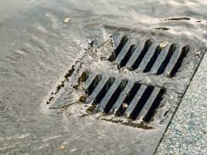 Estado del drenaje pluvial en San Luis Río Colorado