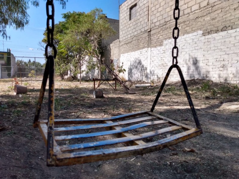 Están abandonadas áreas verde en Viveros