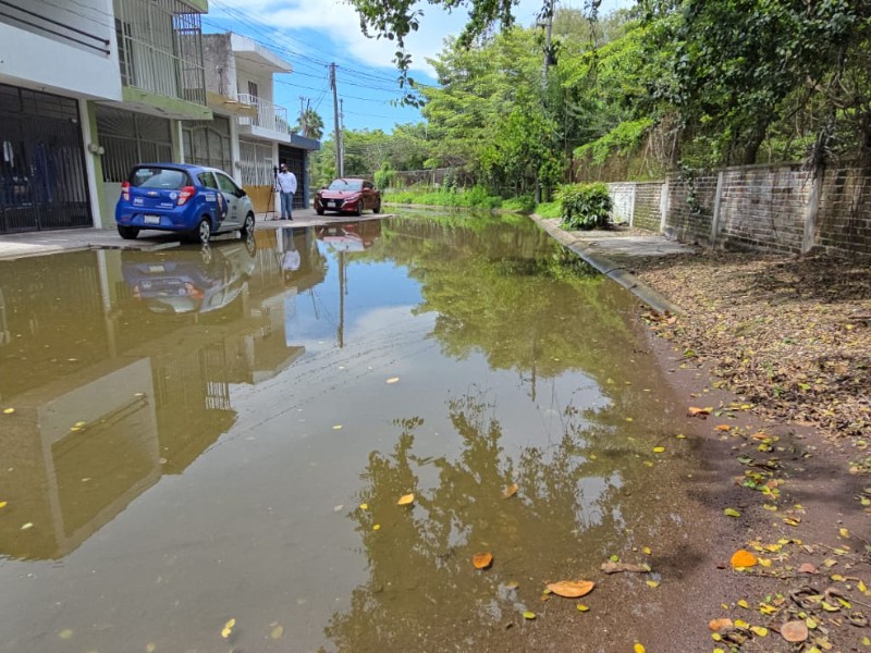 Estancamiento de aguas en Fovissste Colosio provoca problemas de salud