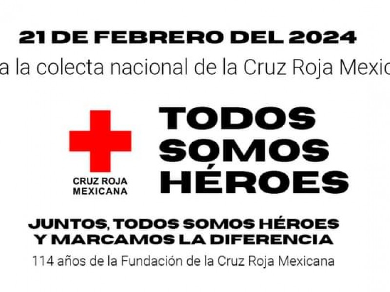 Este 21 de febrero inicia la Colecta de Cruz Roja
