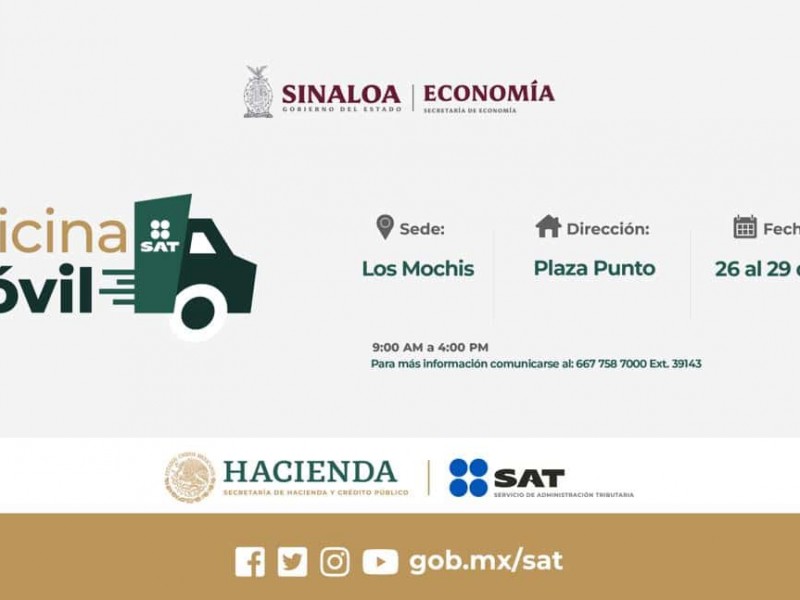 Este 26 de febrero regresa oficina móvil del SAT