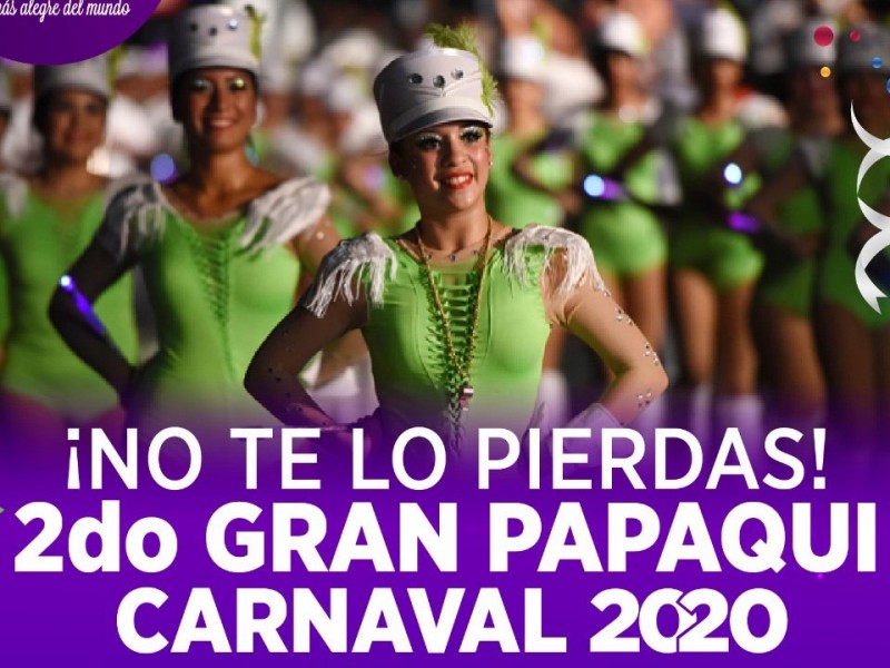 Este domingo 2° Papaqui del Carnaval de Veracruz