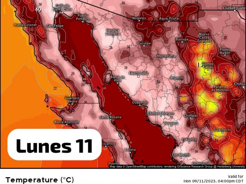 Este es el pronóstico del clima en Guaymas