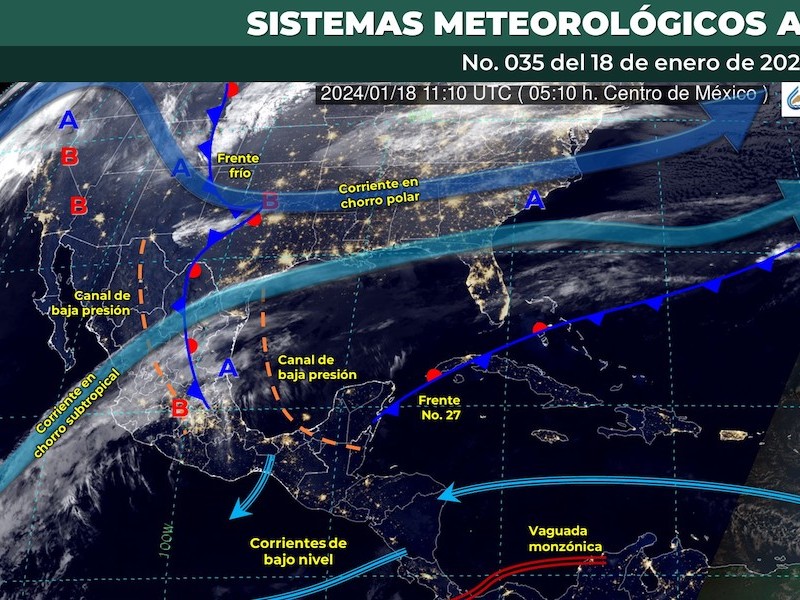 Este jueves en Toluca, cielo nublado, con clima templado