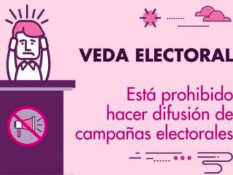 Este jueves inició la veda electoral