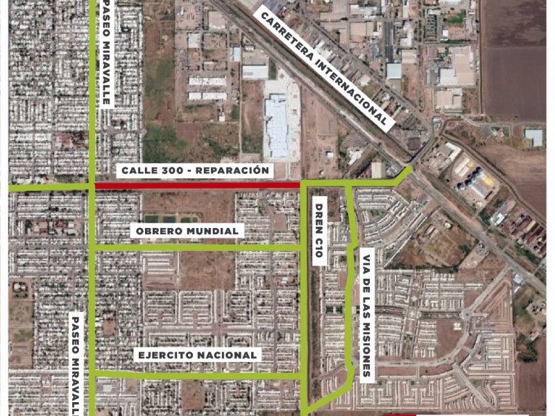 Este miércoles cierran la calle 300 por rehabilitación