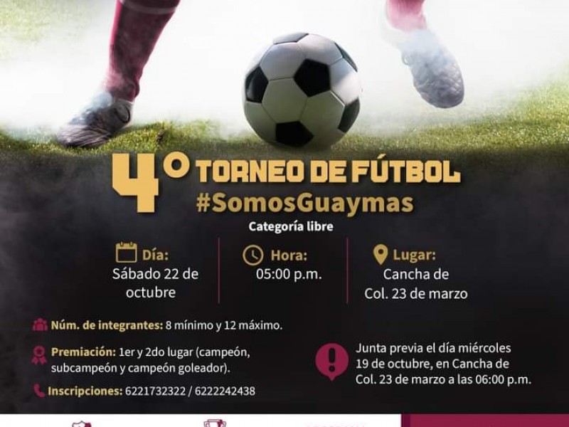 Este sábado dará inicio torneo de fútbol rápido