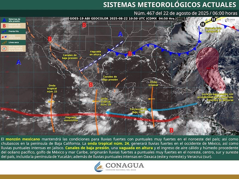 Este viernes, 80% de probabilidad de lluvias en Toluca