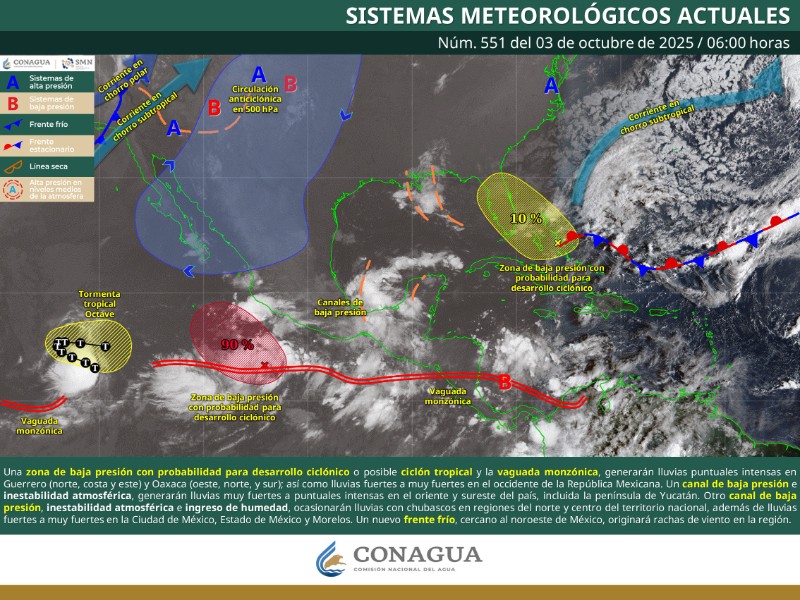 Este viernes Toluca tiene pronóstico de tormentas