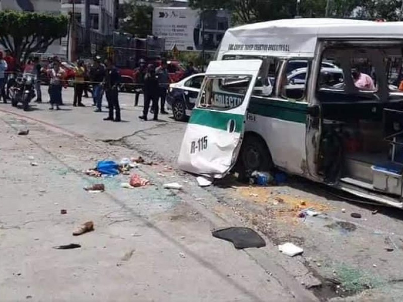 Estiman al menos 10 accidentes mensuales del transporte público