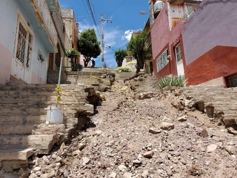 Estiman concluir obra en Callejón De Tampico en 2 meses