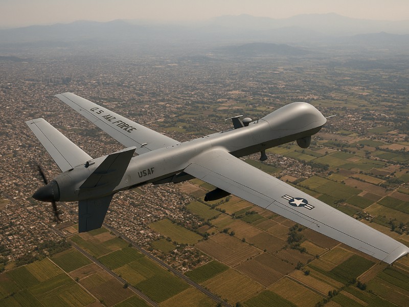 Esto encontró el dron de EU que sobrevoló México