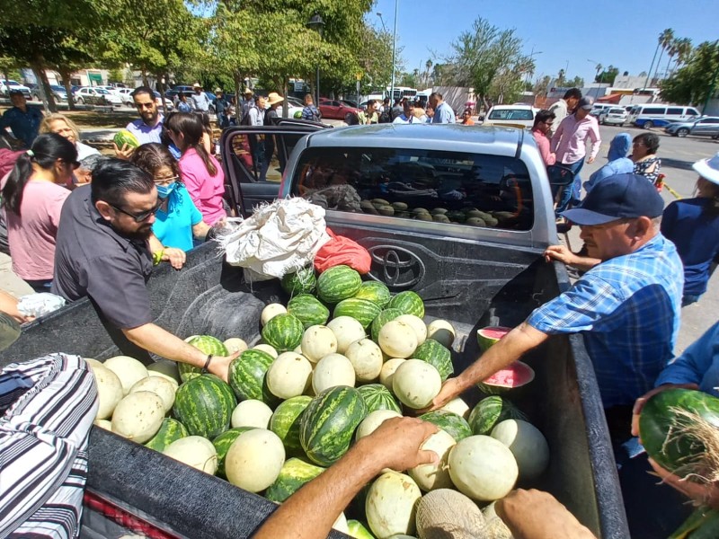 Estudiantes de Agricultura venden hortalizas para adquirir un tractor