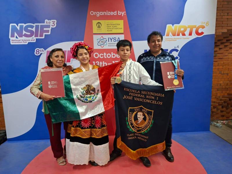 Estudiantes oaxaqueños conquistan oro internacional con proyecto de educación ambiental