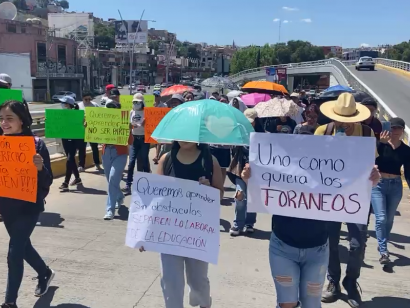 Estudiantes se manifiestan ante conflicto en Unidad Académica de Agronomía