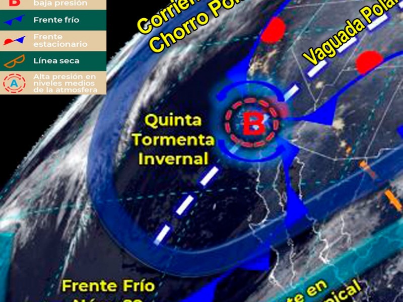 Etapa de disipación de tormenta invernal