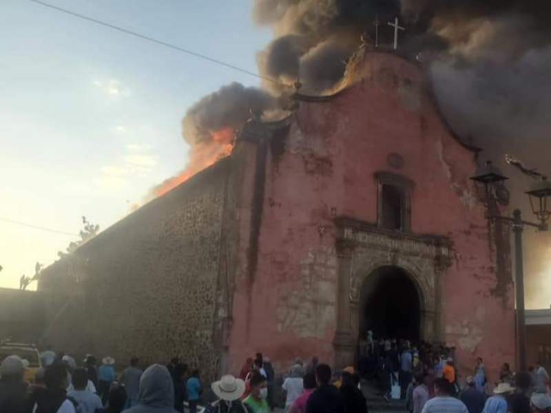 Evalúa INAH pérdidas en iglesia de Nurio