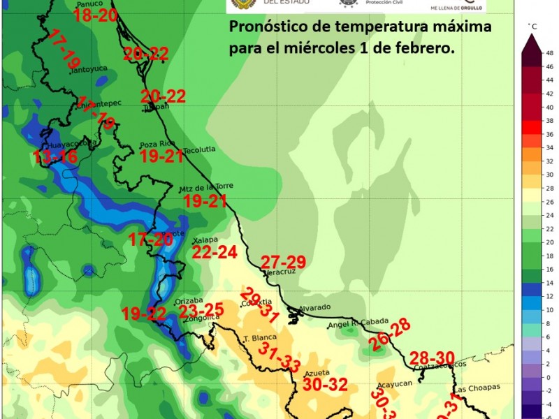 Evento de Norte con rachas de hasta 55 km/h