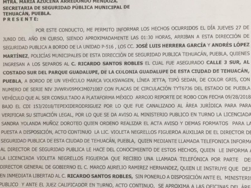 Ex funcionarios denuncias actos de corrupción