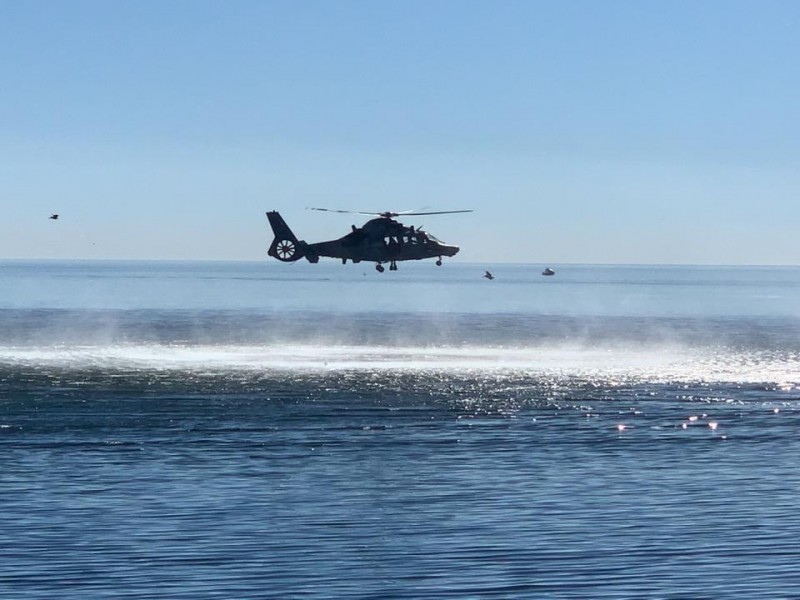 Exhiben ejercicios navales para la búsqueda y rescate de personas