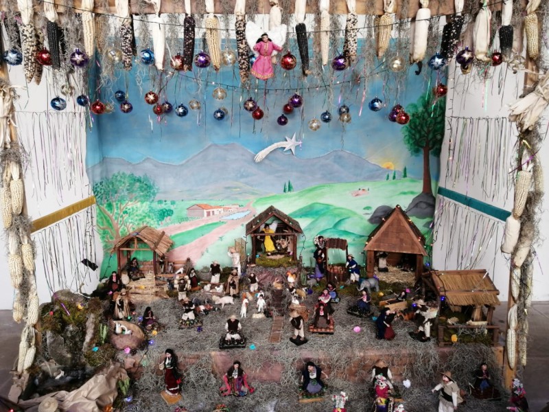 Exhiben nacimiento tradicional P'urhépecha en Museo del Estado