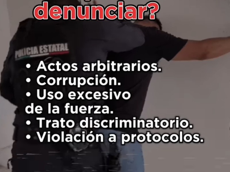 Exhorta SSP a denunciar a funcionarios que comentan algún ilícito