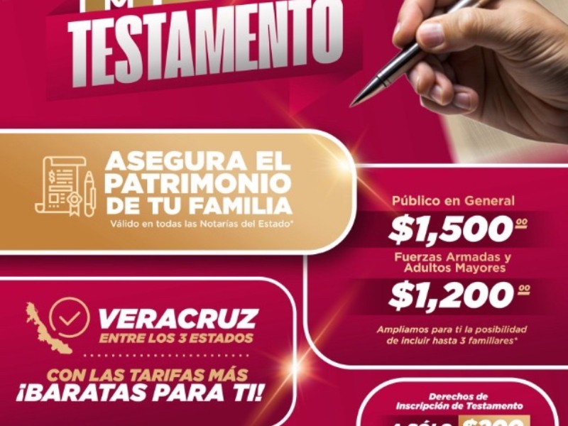 Exhortan a participar en la campaña “Septiembre mes del testamento”