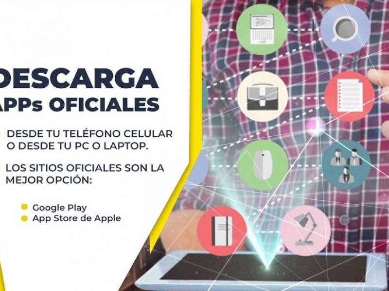 Exhortan al uso de sitios oficiales al descargar aplicaciones celulares