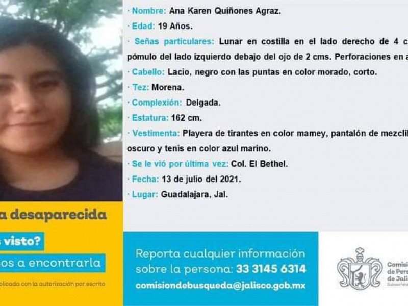 Exige la UdeG localización de estudiante desaparecida