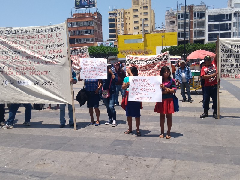 Exigen conclusión de obra habitantes de Jolja