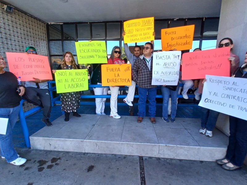 Protestan contra directora de hospital del IMSS