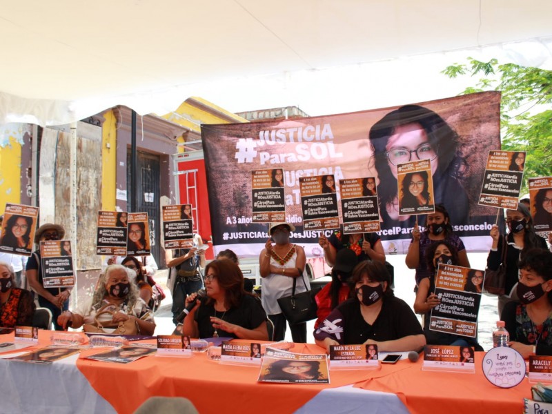 Exigen justicia para Sol; conformarán Tribunal Ciudadano Contra el Feminicidio