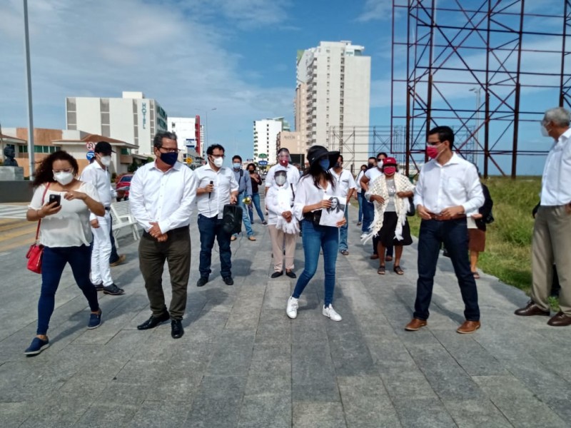 Exigen militantes del PRD justicia para alcaldesa de Jamapa