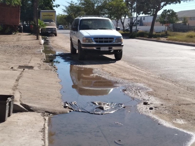 Exigen solución de fondo al drenaje colapsado en El Realito