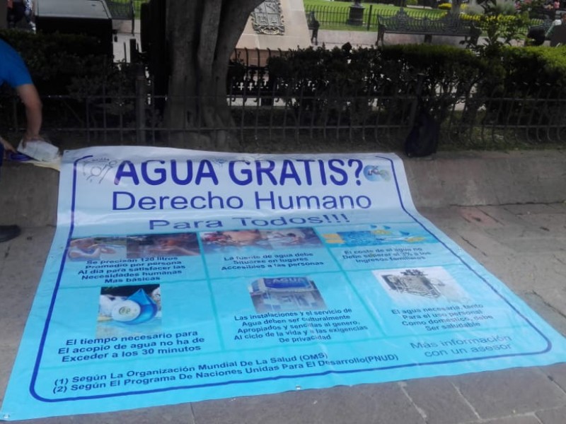 Exigen su derecho al agua potable ante la contingencia