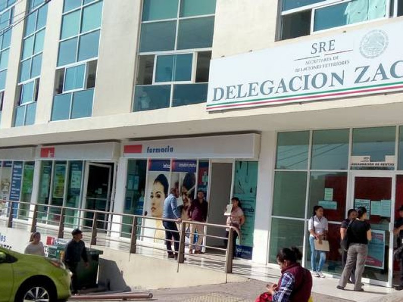 Expiden en Zacatecas hasta 400 pasaportes diarios