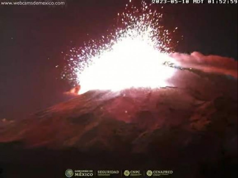 Explosión de volcán Popocatépetl deja vidrios rotos en Atlixco