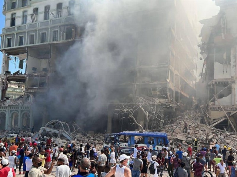 8 muertos por explosión en hotel de la Habana, Cuba