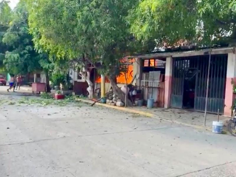 Explosión en taller de pirotecnia deja dos mujeres lesionadas en Juchitán