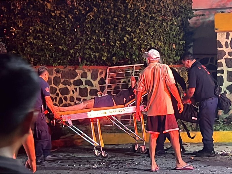 Explota tanque de gas en Acapulco; tres lesionados