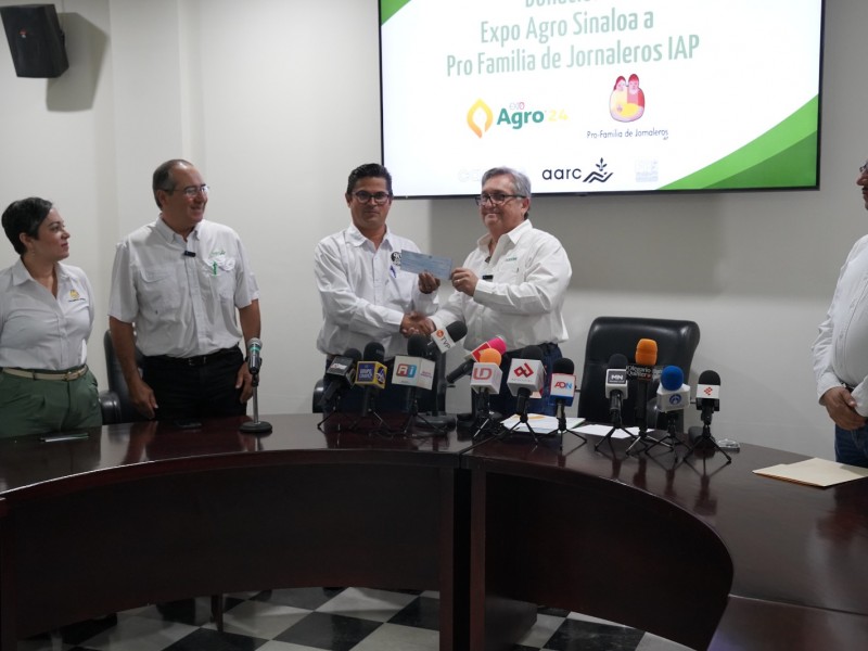 Expoagro dona 350 mil pesos a Profamilia Jornaleros