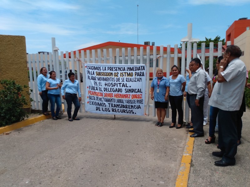 Exponen irregularidades sindicales en Hospital General de Tehuantepec