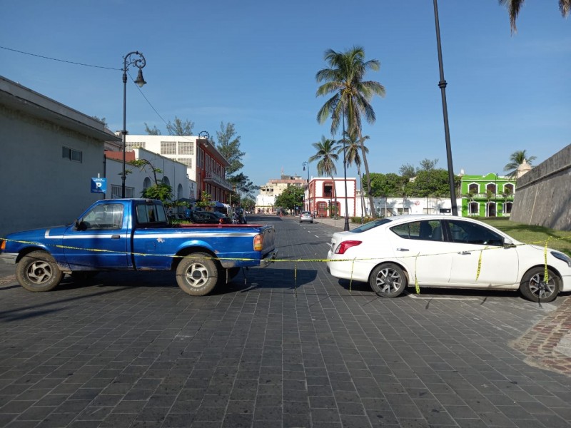 Exportuarios mantienen bloqueo en calles de Veracruz
