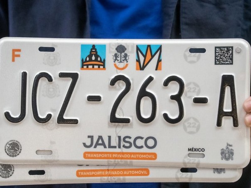 Extienden plazo para el canje de placas en Jalisco