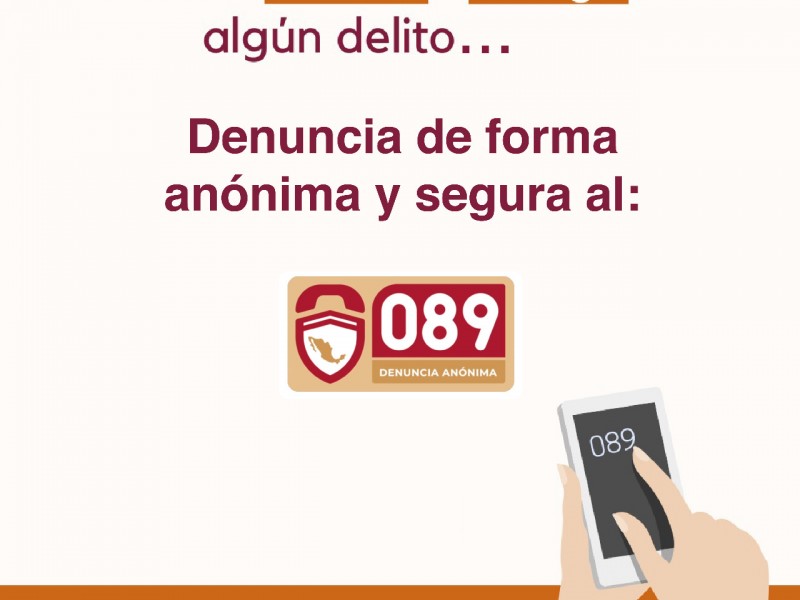 Extorsión y fraude telefónico, principal denuncia en la línea 089