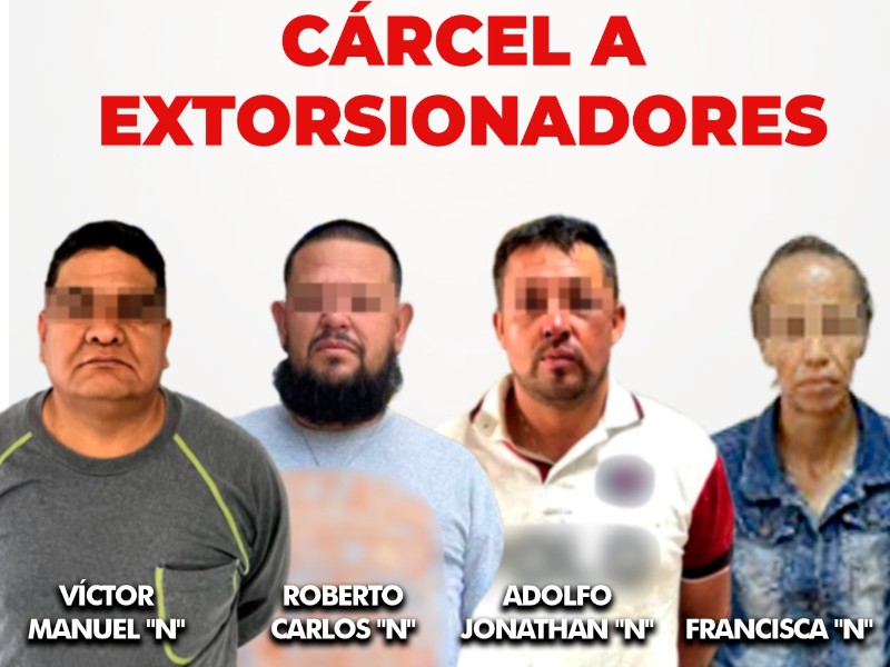 Extorsionadores detenidos; hoy enfrentan la justicia