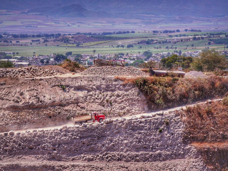 Extracción de material pétreo se trasladará al sur del estado