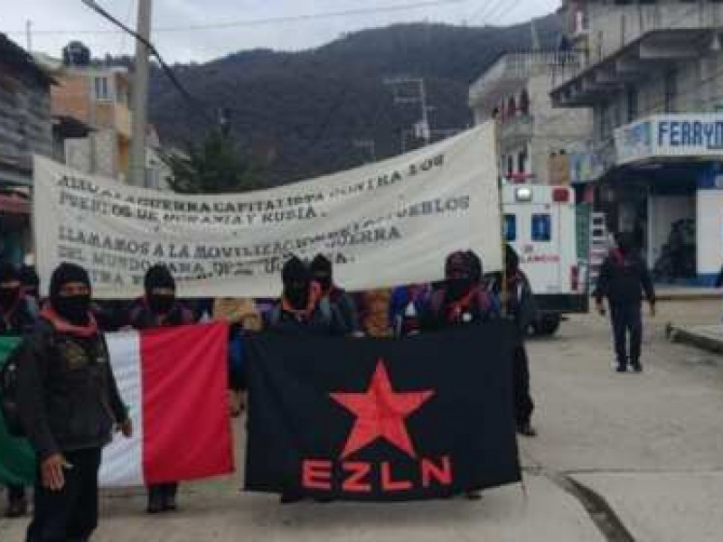 EZLN marcha por la paz en SCLC
