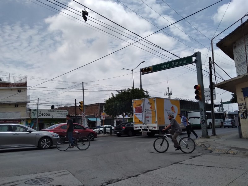 Falla de semáforos en San Miguel