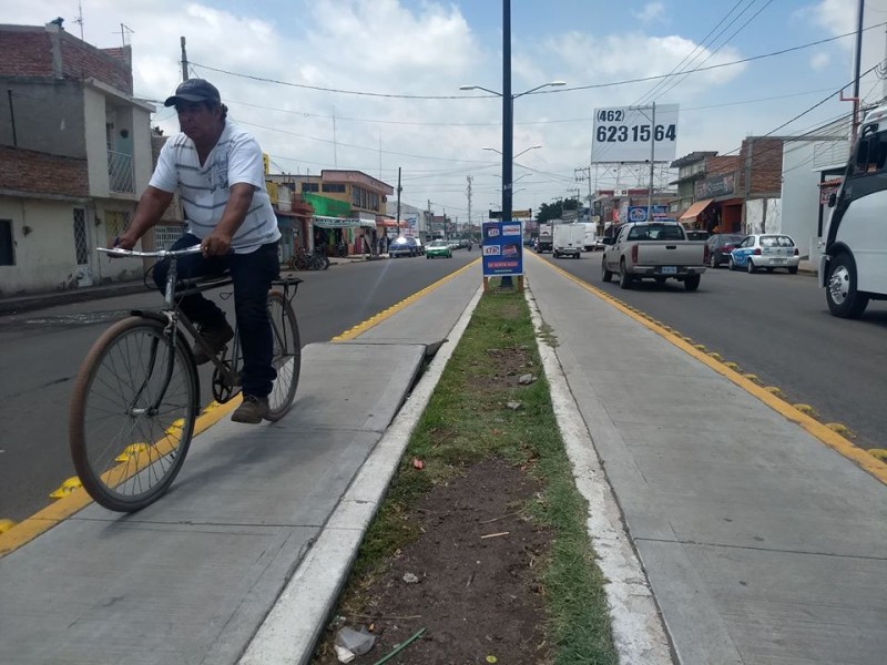 Falla en ciclovía pone en riesgo a ciclistas